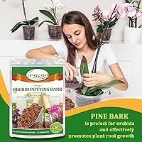 Vista 5 de Legigo Corteza Orgánica para Macetas de Orquídeas de 2 Cuartos de Galón - Mezcla Totalmente Natural de Corteza de Orquídea para Macetas, Astillas