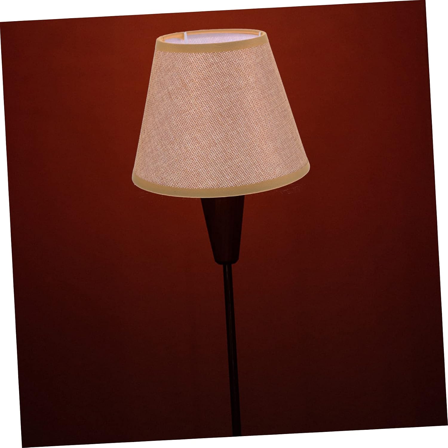 Fabric Lamp Shade Small Brown Drum Lampshade Ceiling Light Shade Home Decorative Light Cover