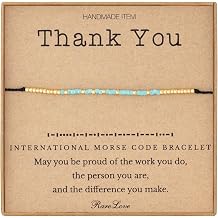 RareLove Coworker Retirement Gifts for Women,Thank You Morse Code Beaded Bracelet,2025 Inspirational Appreciation Leaving Job Farewell Gifts for Coworkers,Waterproof Secret Message Bracelets Tiny Pony Seed