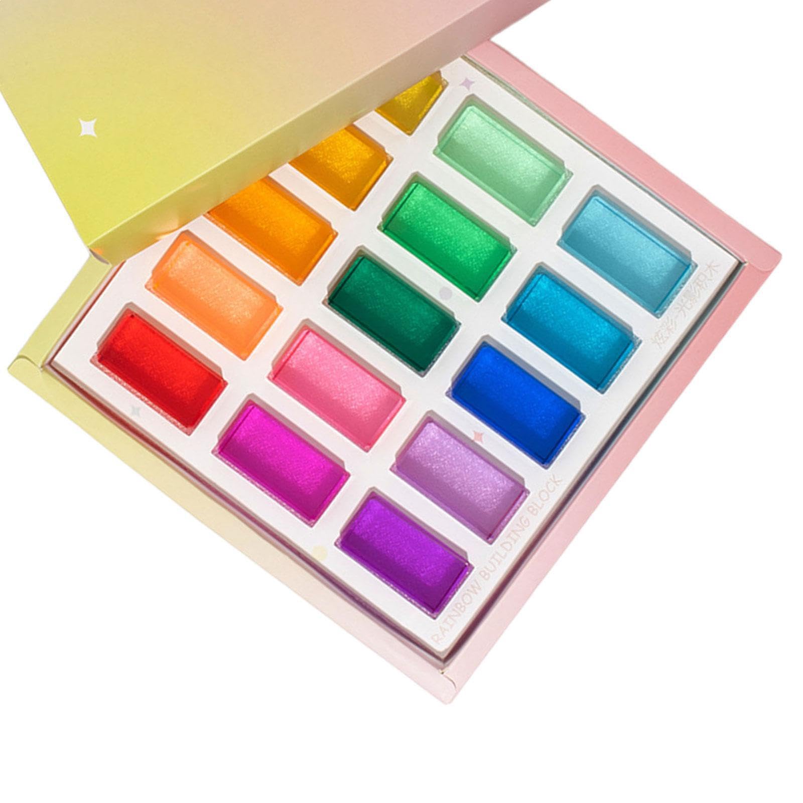 Bloques de construcción apilables de Colores para niños: Cubos arcoíris educativos para desarrollar la Creatividad y la motricidad Fina. Juguete , 15 Piezas