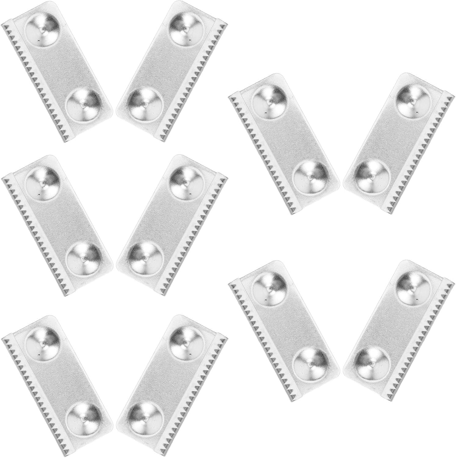 10pcs Tape Cutter Dispenser Stainless Steel Serrated Blade