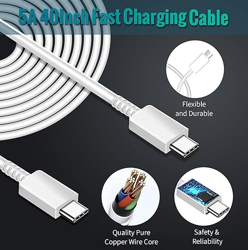 Miniatura 6 de Cable de alimentación USB-C de 45 W, cargador rápido para MacBook Air 13 de 12 pulgadas, Retina 2022/2021/2020/2019 2018 M1 A2337 A2179 A1932 A1534,