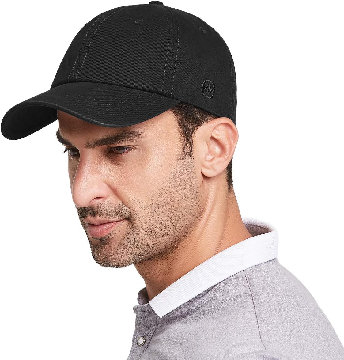 Gisdanchz Black Baseball Cap For Men Plain Baseball Caps For Man Golf Dad Cap For Men Low Profile Cool Boys Dad Hats Style Adjustable Baseball Cap Mens Black