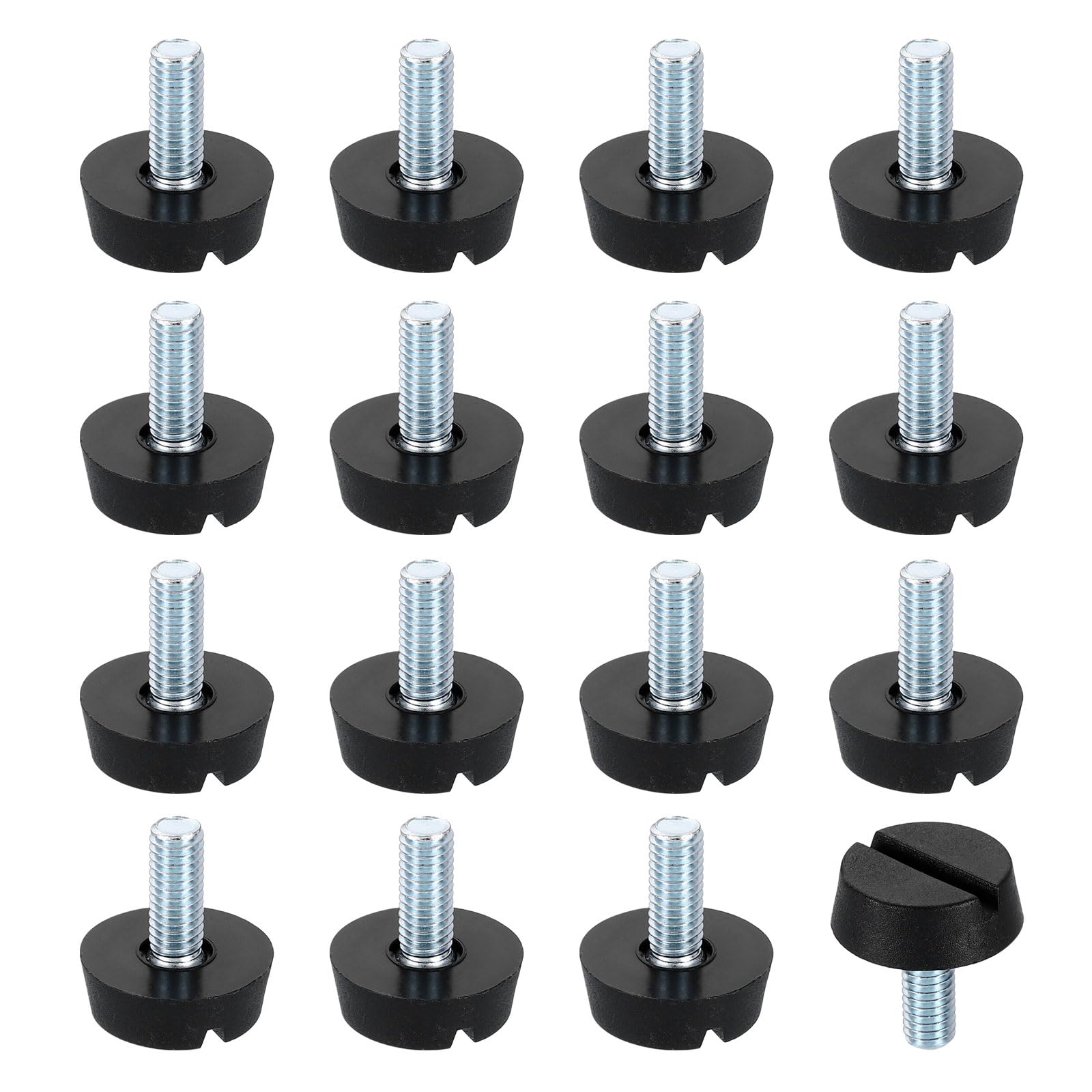 Evita cojeras en tus muebles con los niveladores de rosca M6 ajustables para patas de sillas 1