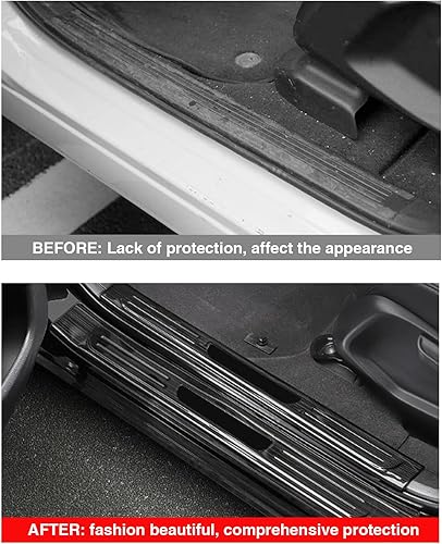 Miniatura 2 de AOMSAZTO 4 piezas de protección para umbral de puerta para Honda CR-V CRV 2023 2024, accesorios de acero inoxidable para decoración de placa de