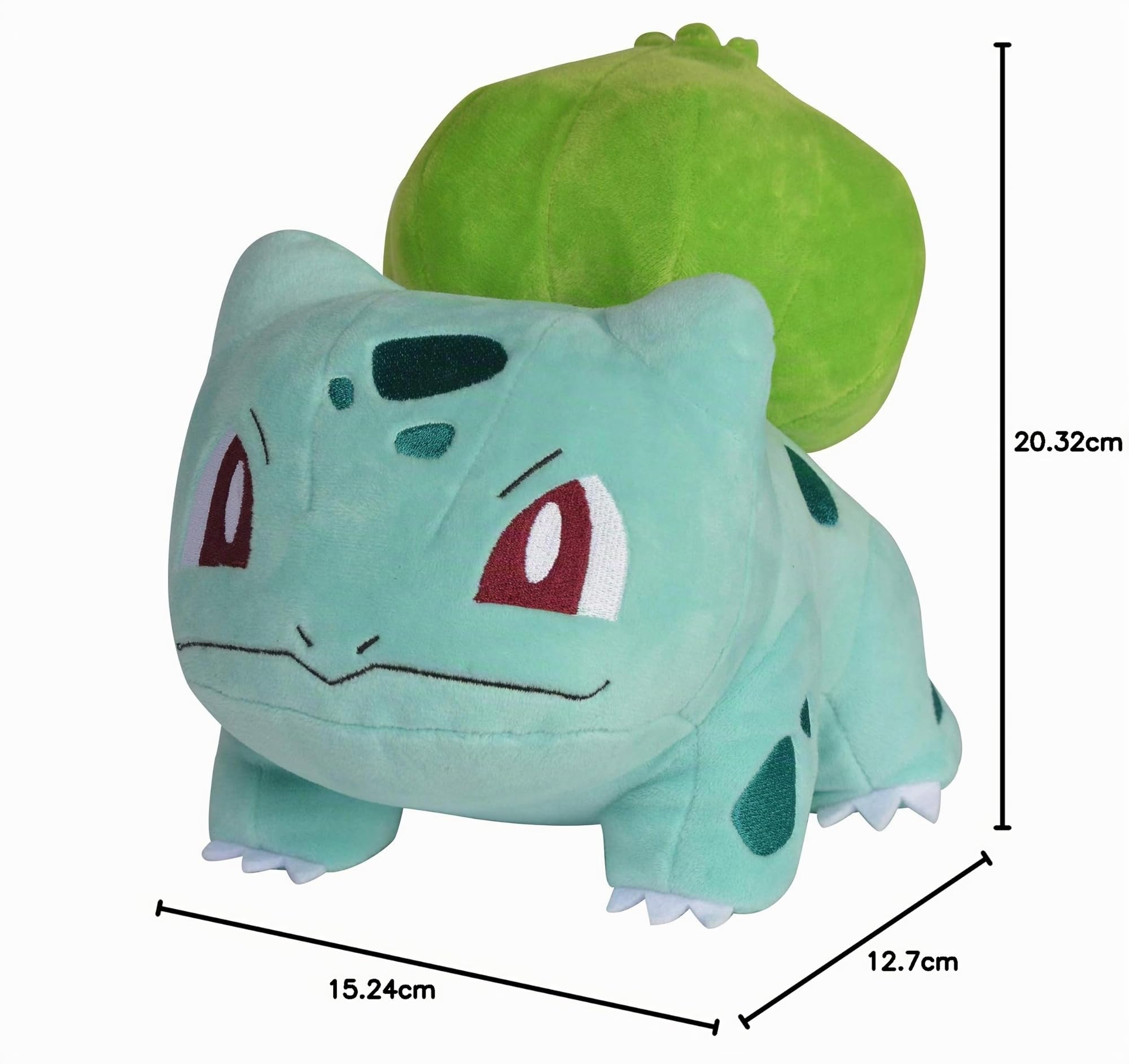 JAZWARES Pokemon - Peluche Bulbasaur, 20 cm, 674 95225