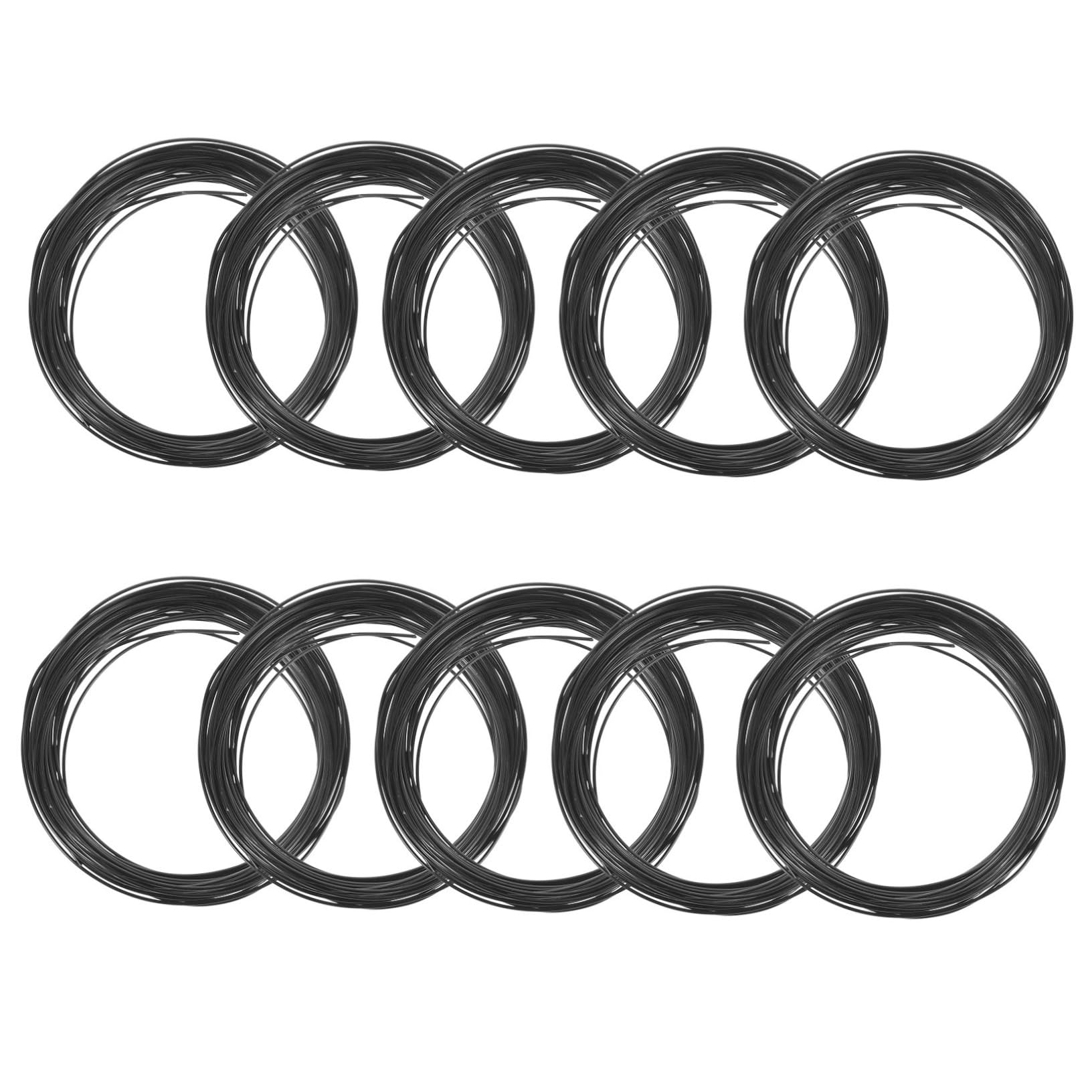 PLAFOPE 10 Rolls Bonsai Training Wire Colored Aluminum Bonsai Wire for DIY Crafts and Gardening