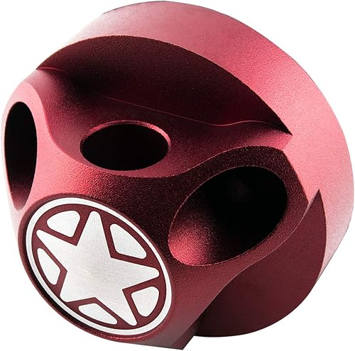 VMS RACING Cubierta de la base de la carcasa de la antena en aluminio anodizado rojo billet compatible con Jeep Wrangler JK JKU JL 07-20 2007-2020