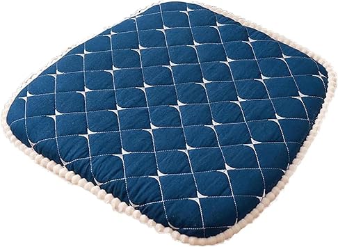 Chair Cushions for Dining Chairs 2/4/6 Pack, Kitchen Chair Pads Non Slip, Seat Cushion for Dining Room with Ties, U Shape Kitchen Seat Pads Plaid Pattern, 18x17 Dining Chair Cushions Set,A,1 pa