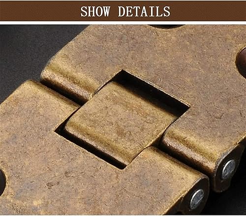 Miniatura 4 de Herrajes para puerta, bisagras de puerta, bisagras a tope, bisagra de puerta, 2 bisagras plegables con solapa, bisagras ocultas, puertas de mesa,