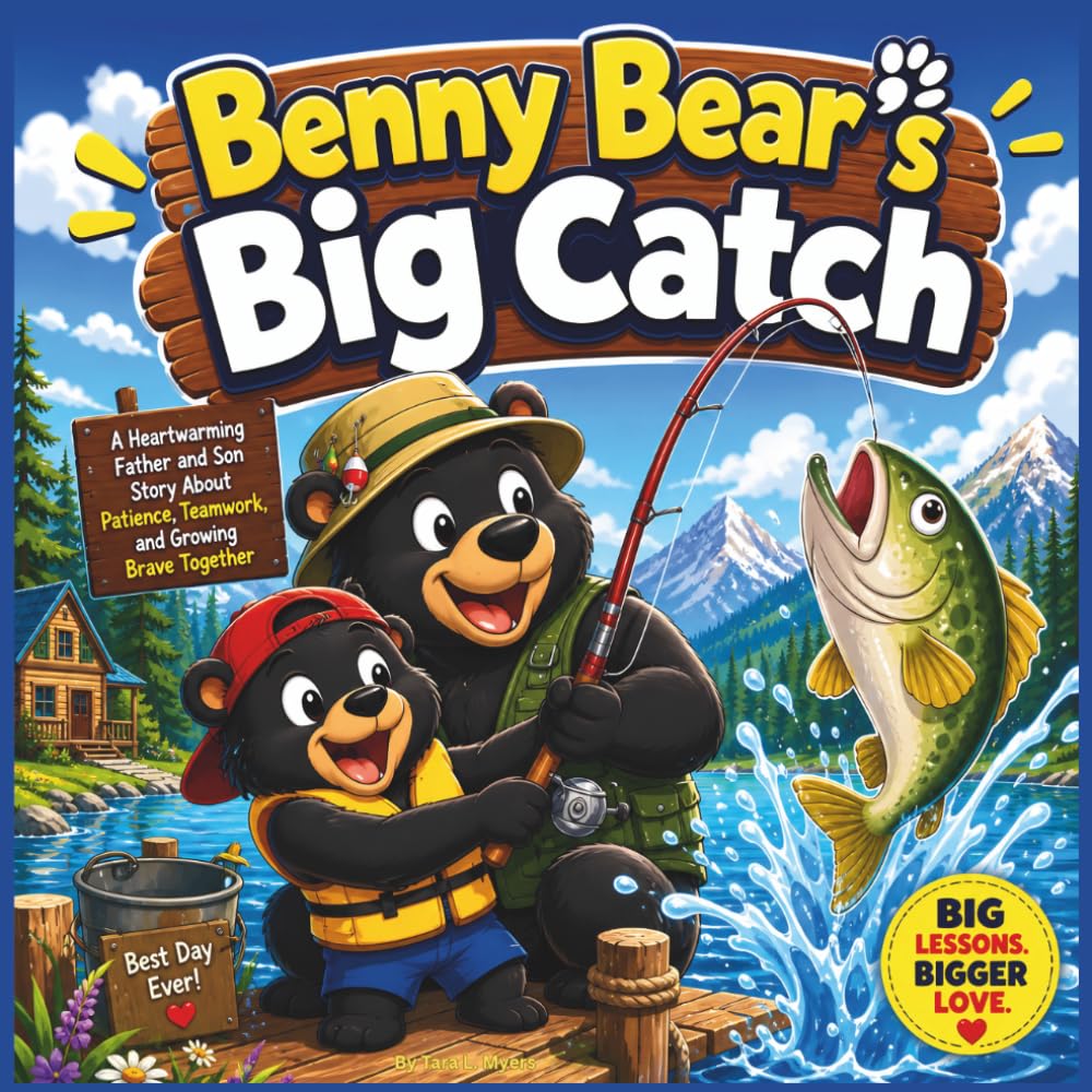 Benny Bear’s Big Catch: A Heartwarming Father and Son Story About Patience, Teamwork, and Growing Brave Together| Kids animal storybook| kids Bears ... kids| Perfect for ages 3-8 (Childrens Books)