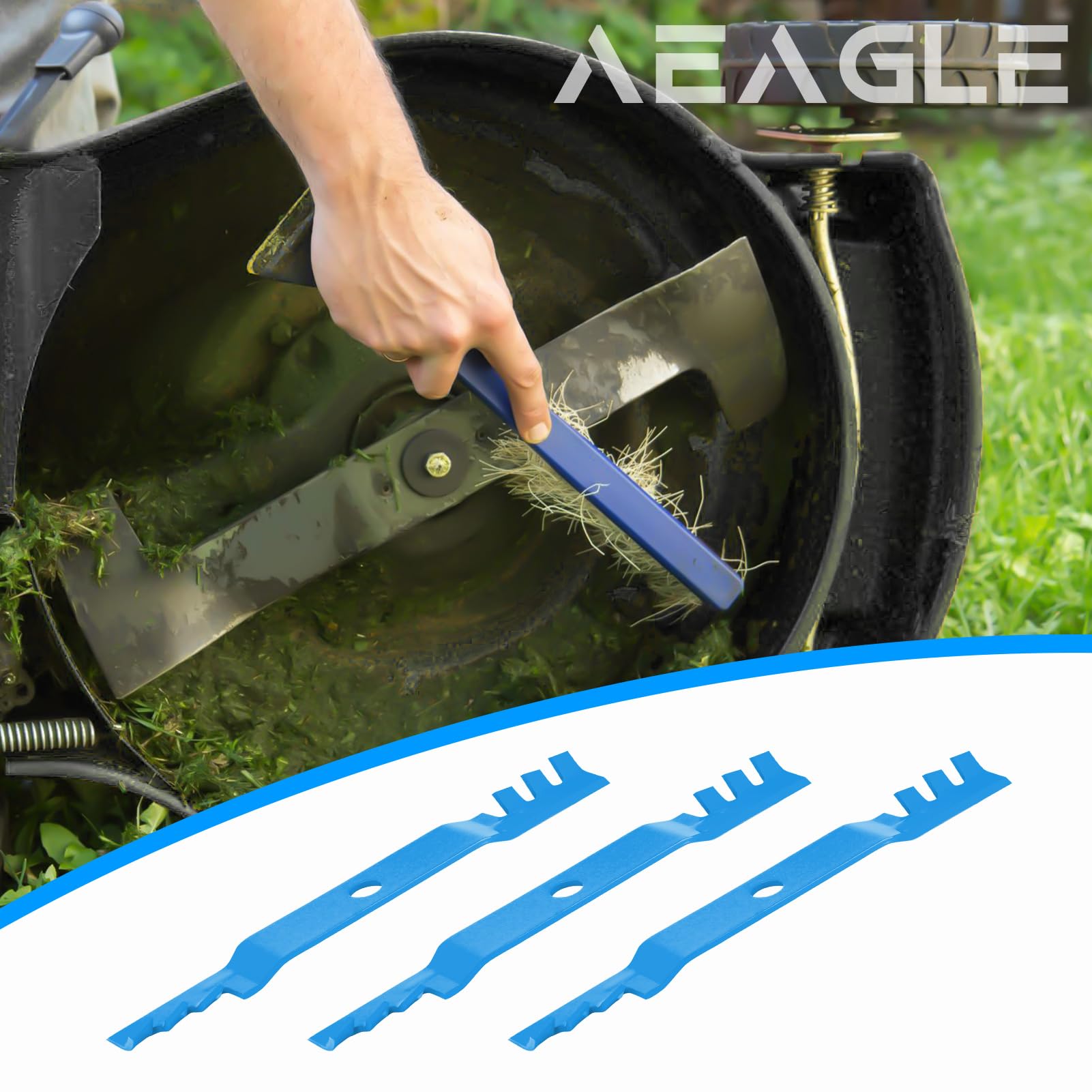 Aeagle Cuchilla de mantillo para 70000-00602 Kubota de 60 pulgadas B1550 B1750 F2560E F3060 G1900 G2000 sustituye a 70000-25001 76539-34330 K5651-3330 4340 Paquete de 3 unidades