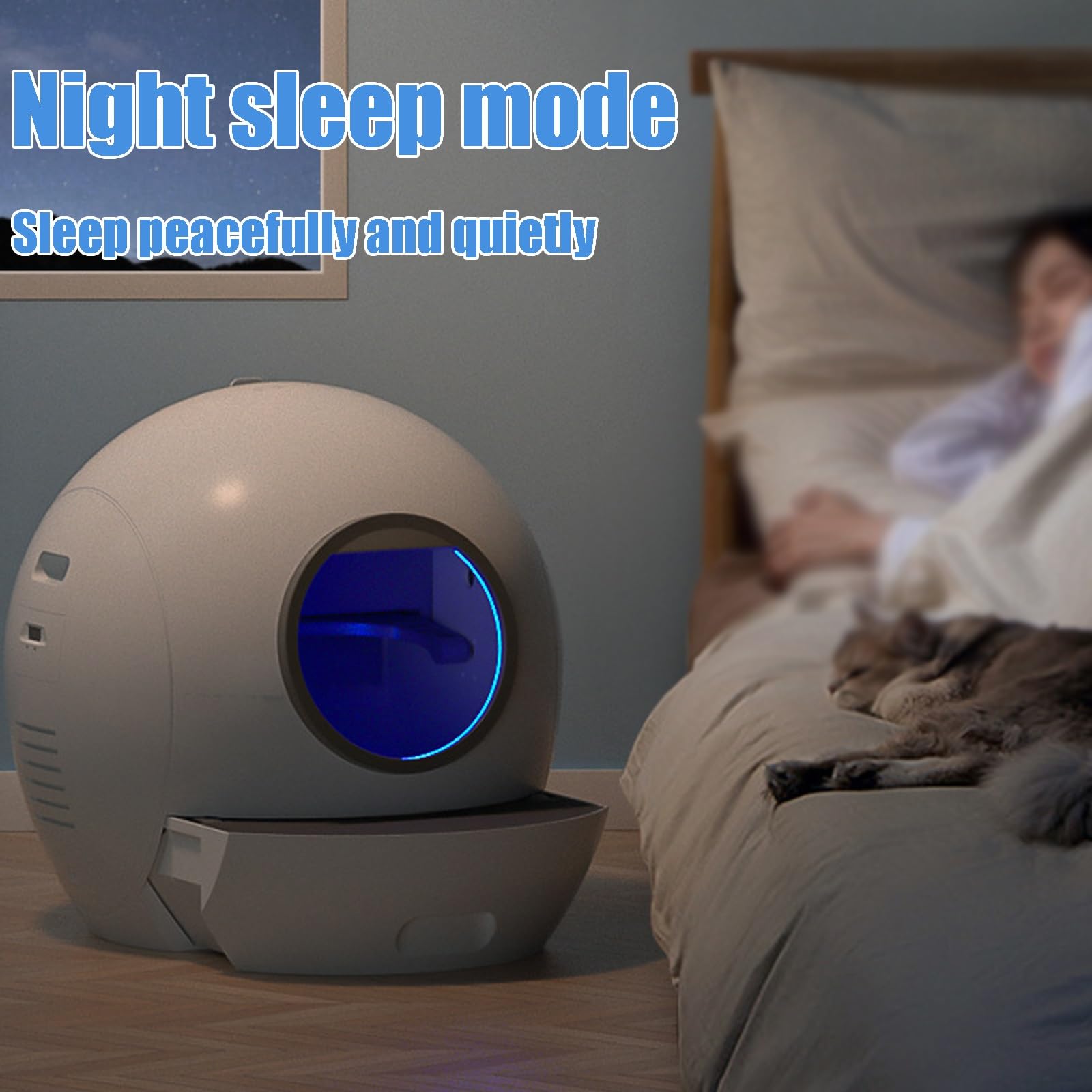 Self-Cleaning Litter Box Automatic Electronic Hands-Free Smart Self-Cleaning Litter Box Automatic Electronic Hands-Free Smart