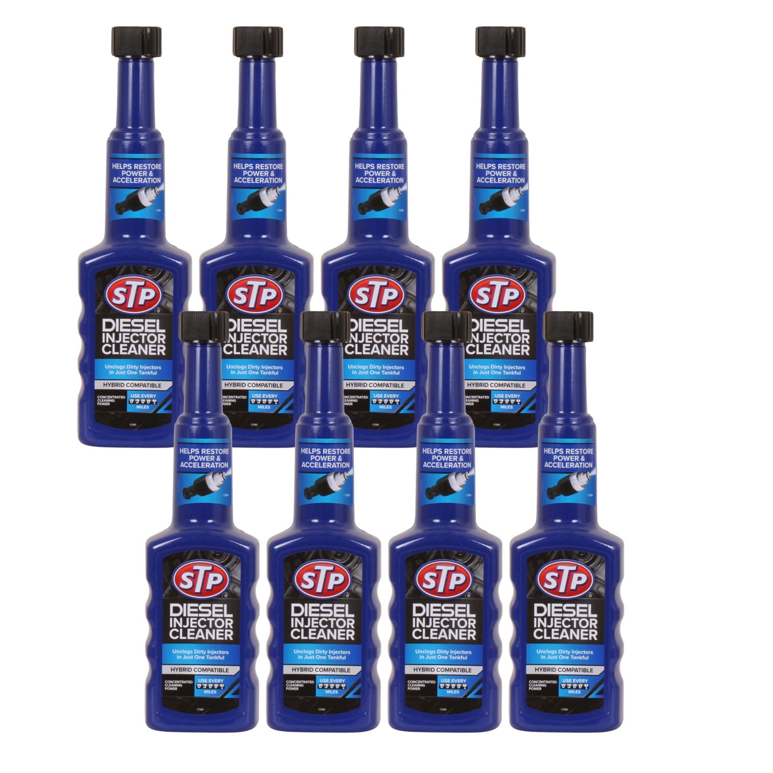 Diesel Injector Cleaner : Unclog Dirty injectors with just one Treatment. (Helps : Restore Performance - Reduce Emissions - Save Fuel) - Pack of 8