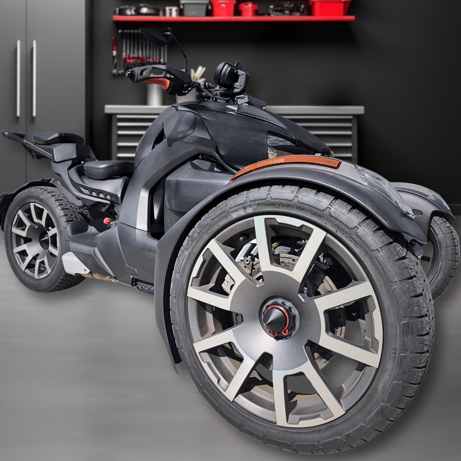 SAUTVS Zwart groter rempedaal voor Can Am Ryker, verlengde rem voetsteun Peg Pedaal Voetborden voor Can-Am Ryker 600 900 Sport & Rally Edition Alle Modellen Accessoires (1ST