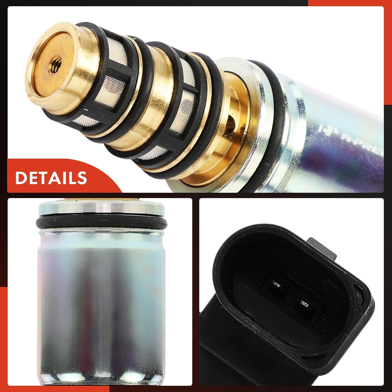 A-Premium AC Compressor Control Solenoid Valve CVC14, CVC16 Compatible with Volkswagen Passat 2014 2017, Golf 2012 2017 & Audi A3 2015 2017