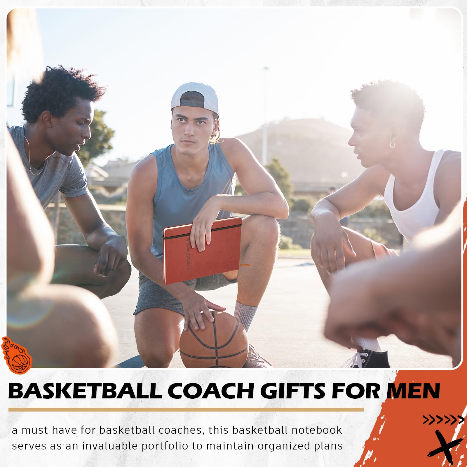 Eaasty Confezione da 2 quaderni per allenatori di basket, in pelle PU, formato B5, ideale per allenatori, giocatori e regali di squadra