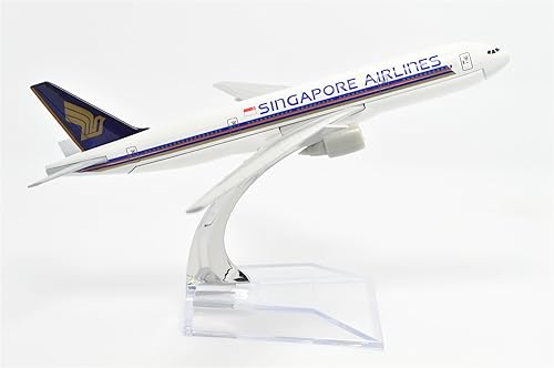 Miniatura 5 de Tang Dynasty TM B777Singapore Airlines metal modelo de avión modelo de avión Toy Plane