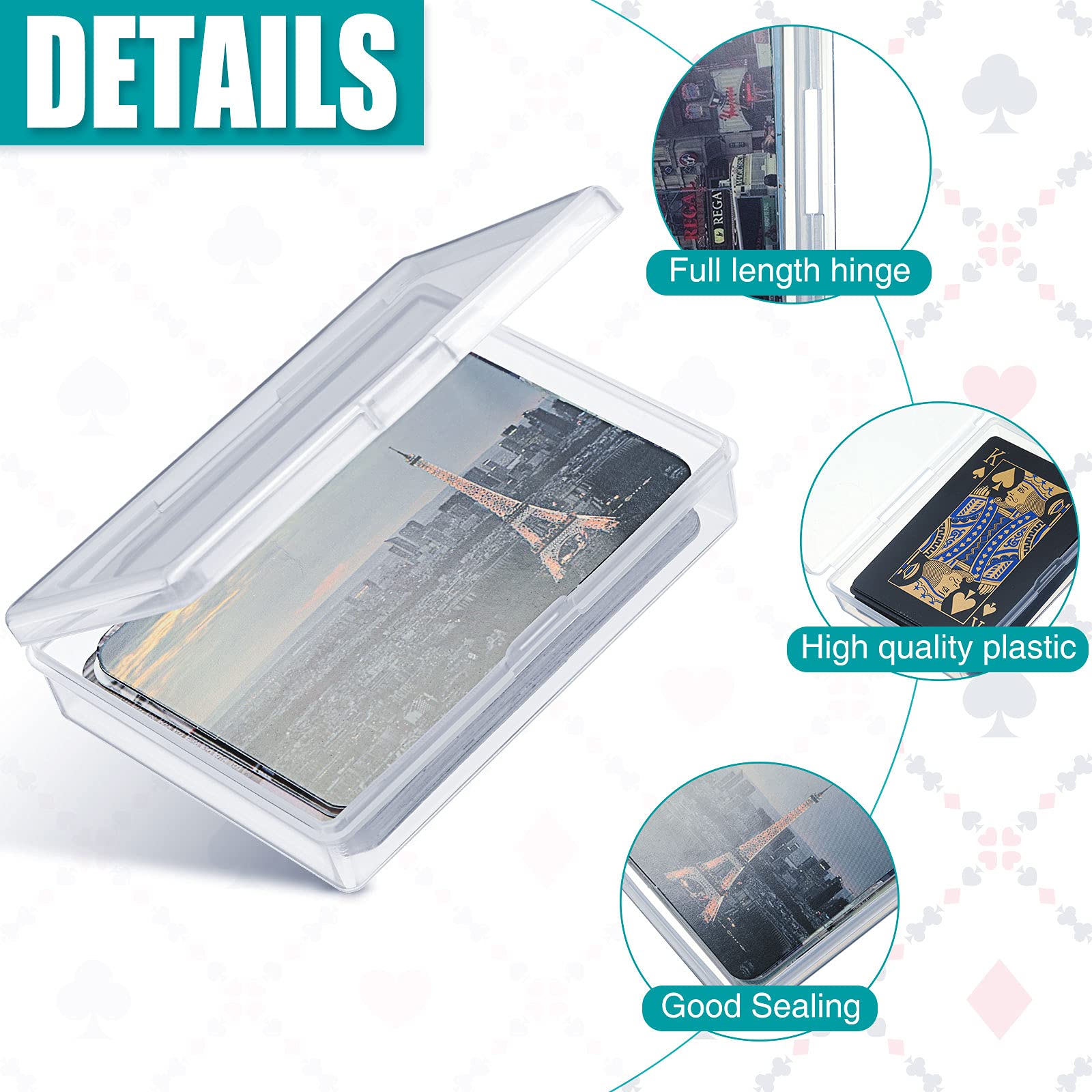 SOSOHOME 6 Scatole Portacarte In Plastica Trasparente – Contenitore Per Carte Da Gioco E Collezionabili