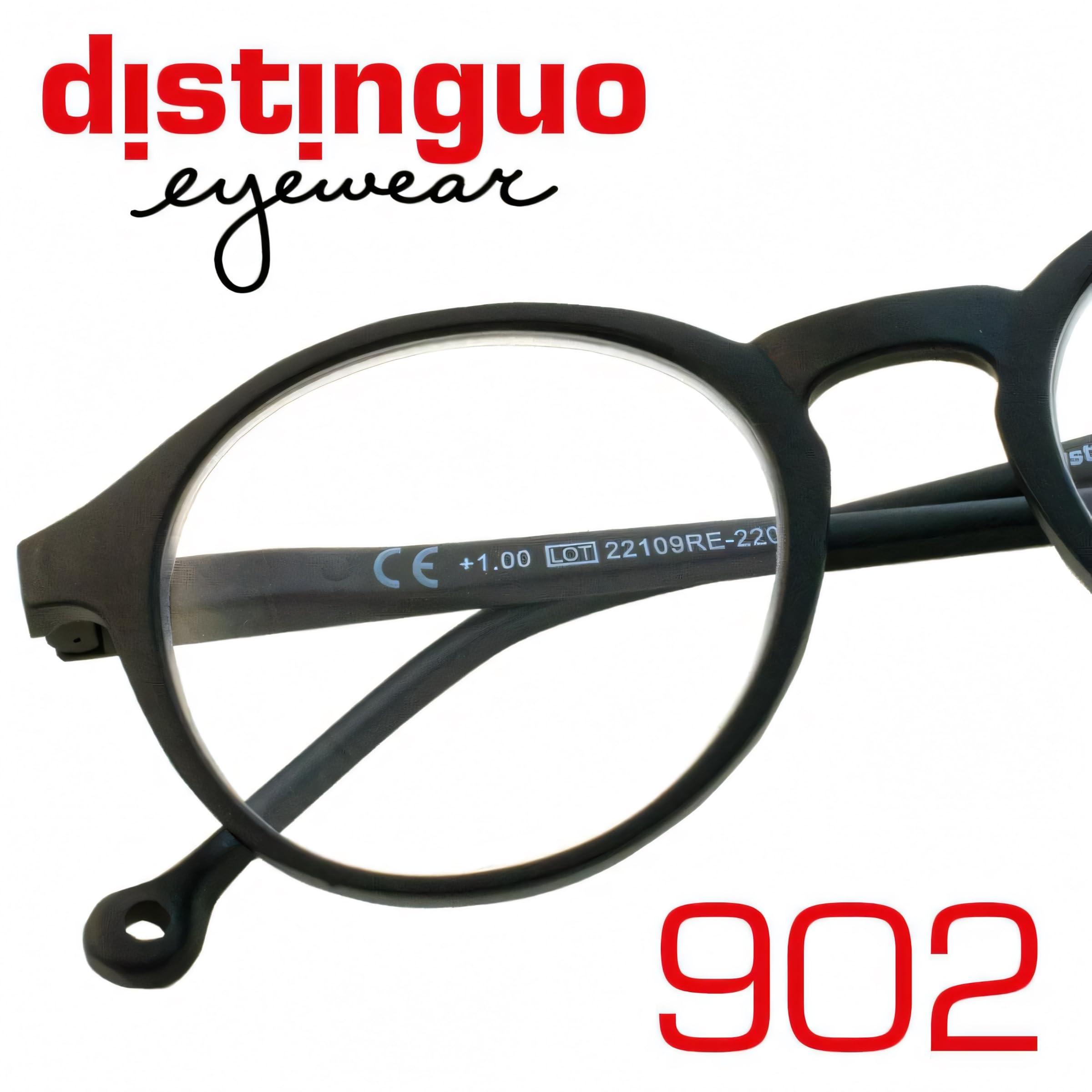 Occhiali da Lettura 900 - Unisex, Convertibili in Occhiali da Sole con Clip Magnetica, Diverse Gradazioni in Colore Nero, Completi di Accessori Occhiale