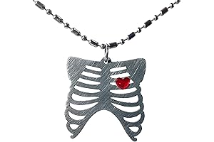 Titanium Red Gothic Necklace