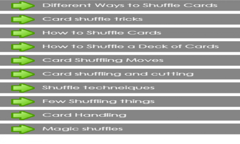 How to shuffle Cards - Application sur Amazon Appstore