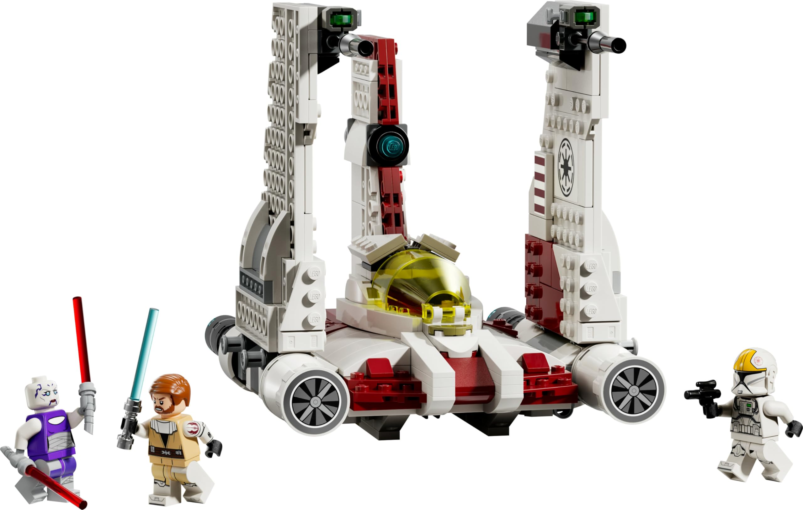 LEGO Star Wars: The Clone Wars V-19 Torrent-Sternjäger - Kreatives Spielzeug mit Minifiguren und Lichtschwert - Geschenk für Kinder - Modellbau für Mädchen und Jungen ab 9 Jahren - 75432