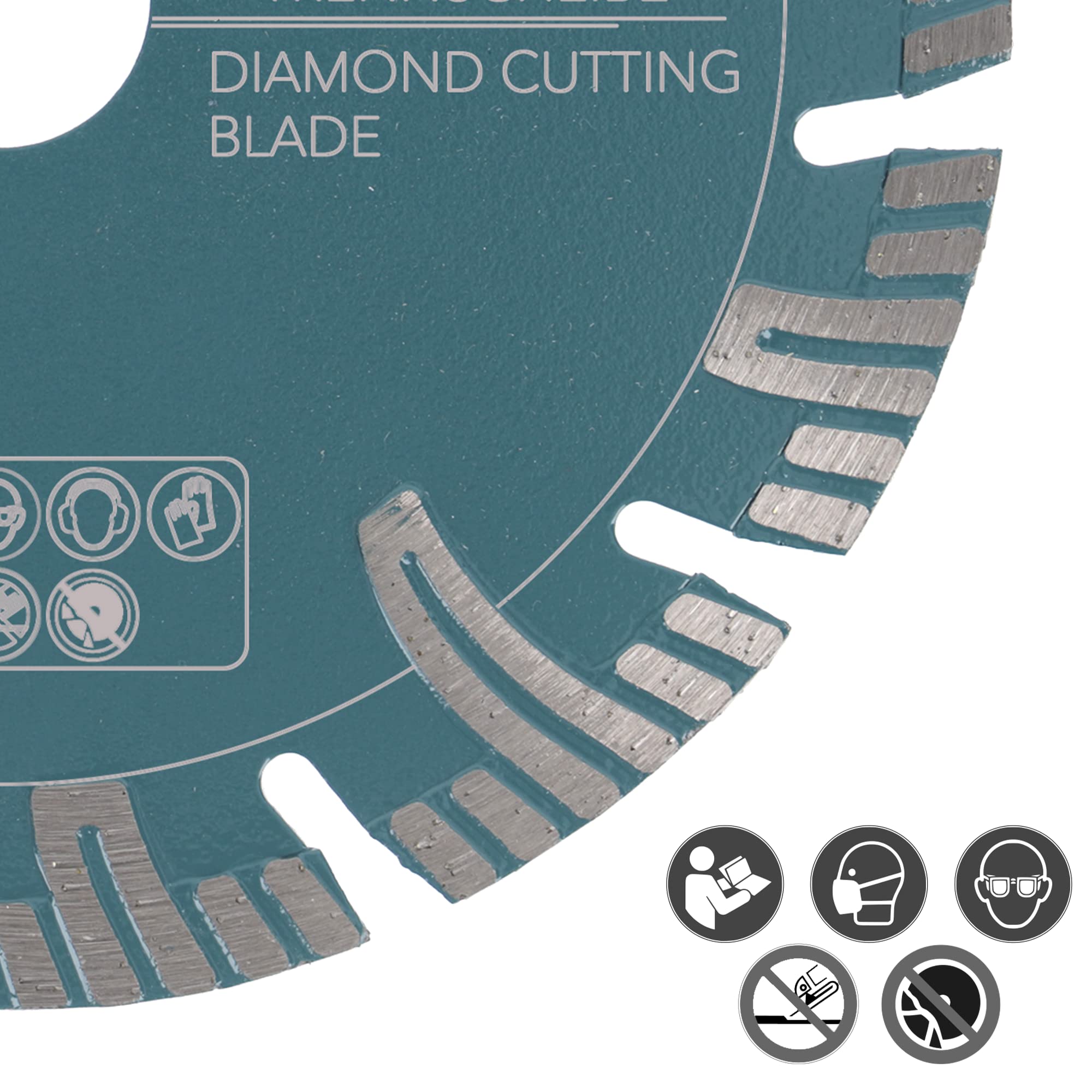 PRODIAMANT Disco de corte de diamante profesional Super Speed Cut paquete doble 150 mm x 22,2 mm con segmentos de protección para cortadoras de pared