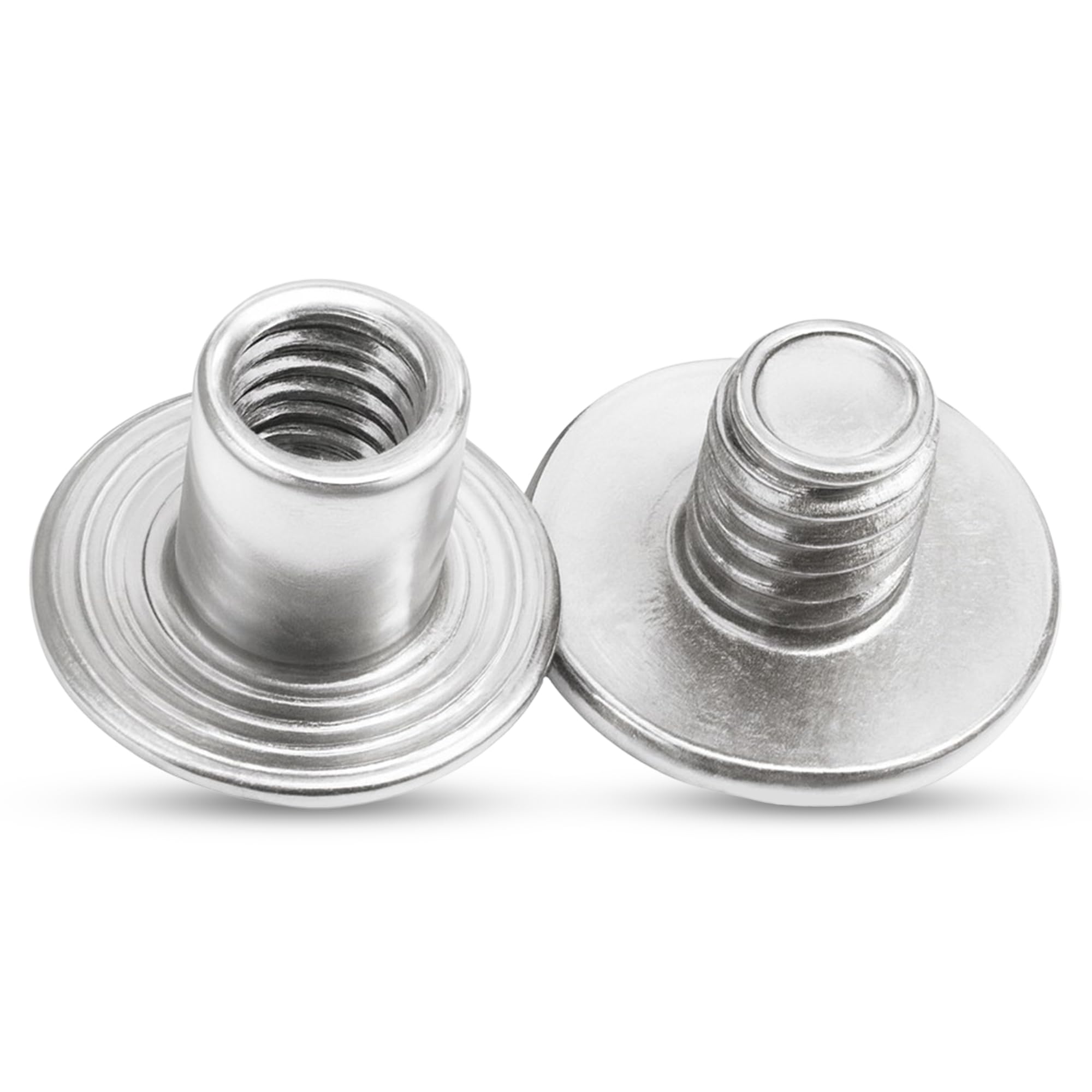 Vis rivets Chicago argent 9x9mm Weddecor laiton pour loisirs créatifs et couture