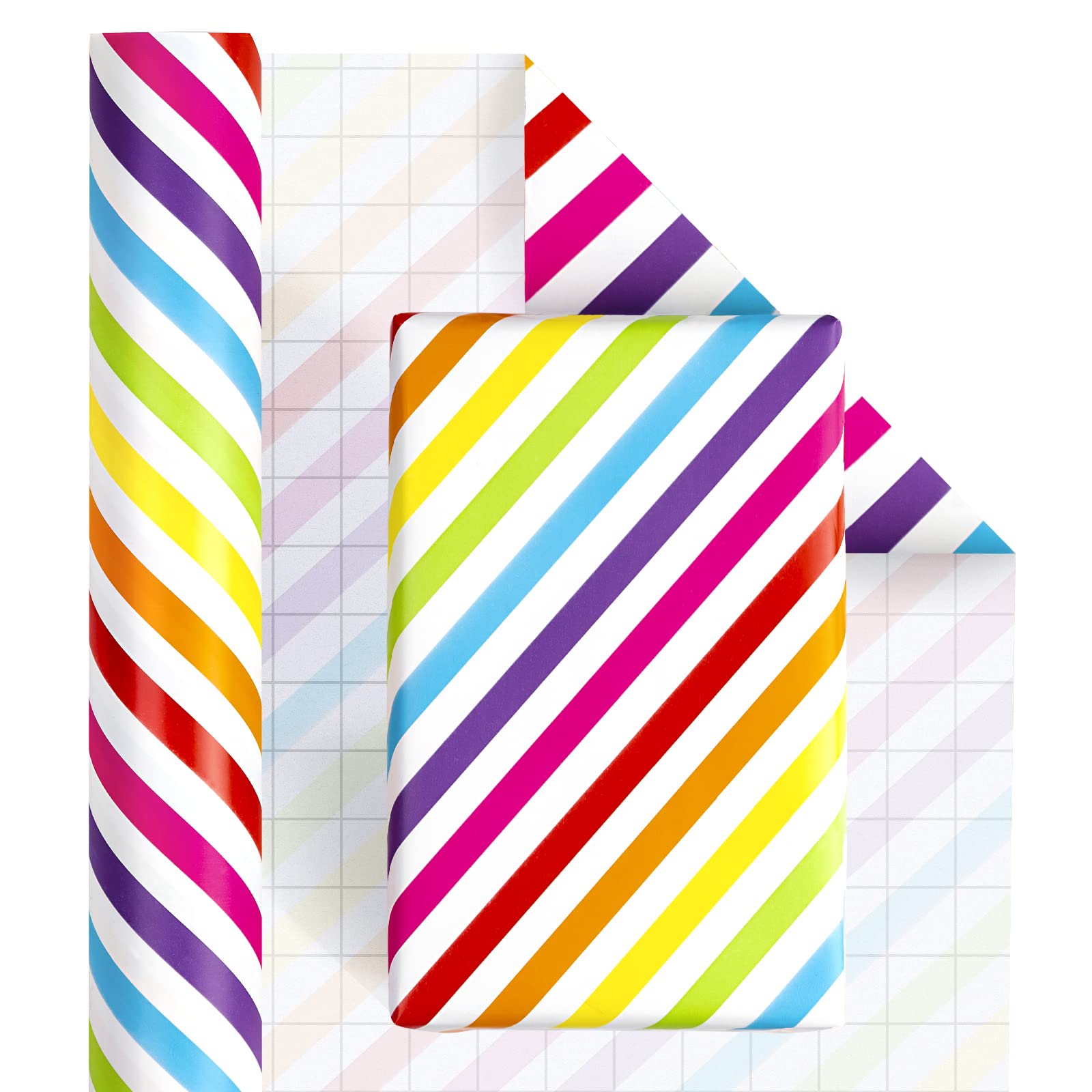 RUSPEPA Mini Rouleau De Papier Cadeau Kraft Noir Avec Motif Ananas, Idéal Pour Garçons Et Filles, Fête D'anniversaire, Fête Prénatale, 43,2 Cm X 10 M