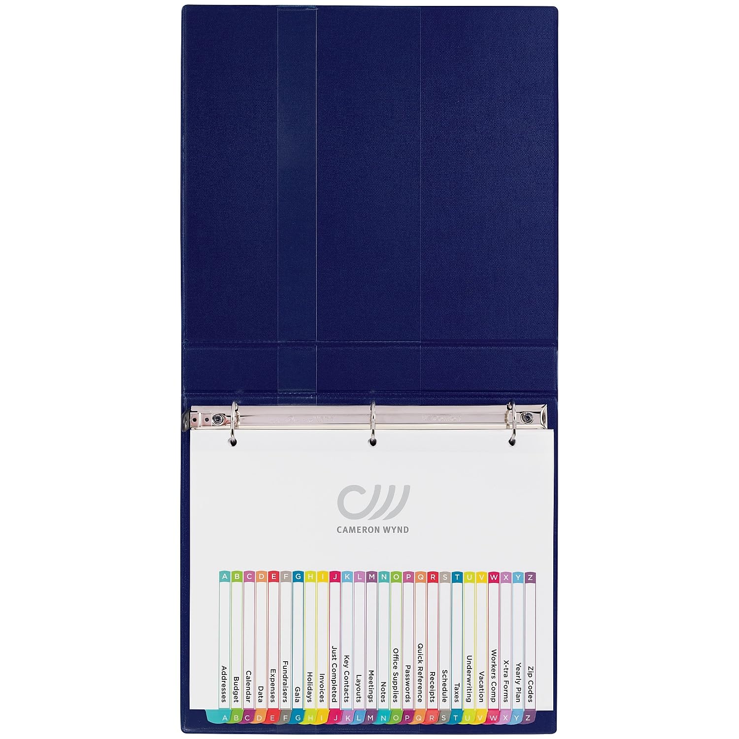 Avery A-Z 26 Tab Dividers for 3 Ring Binders, Customizable Table of Contents, Multicolor Tabs, 1 Set, 12 Packs (11844) - Image 4