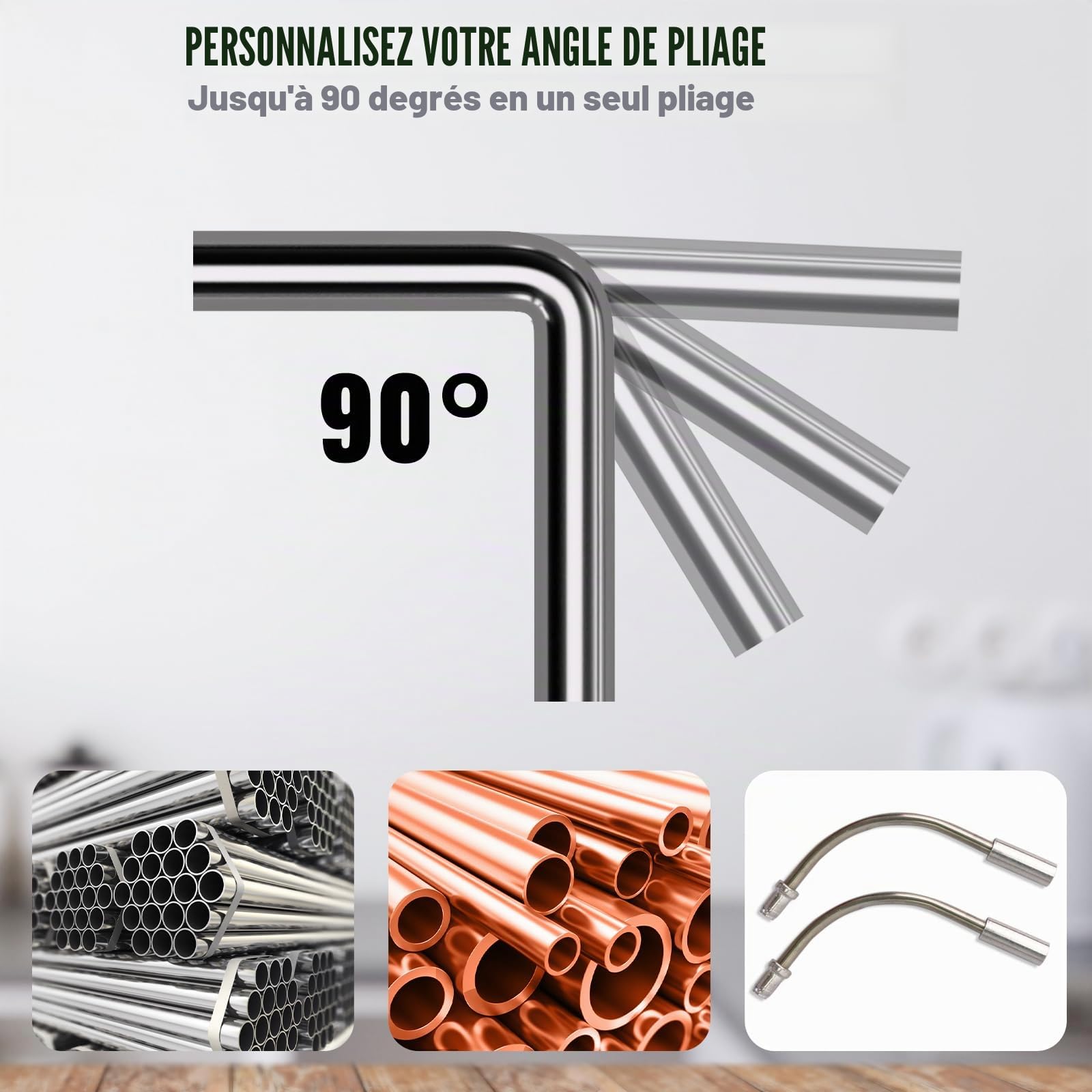 VEVOR Cintreuse Arbalète 6-22 mm Cintreuse à Cliquet de Tubes Manuelle 7 Matrices 90° Cintrage Avant Arrière Coupe-tube Cuivre Outil Ébavurage pour Plomberie Chauffage Sol Réfrigération Climatisation