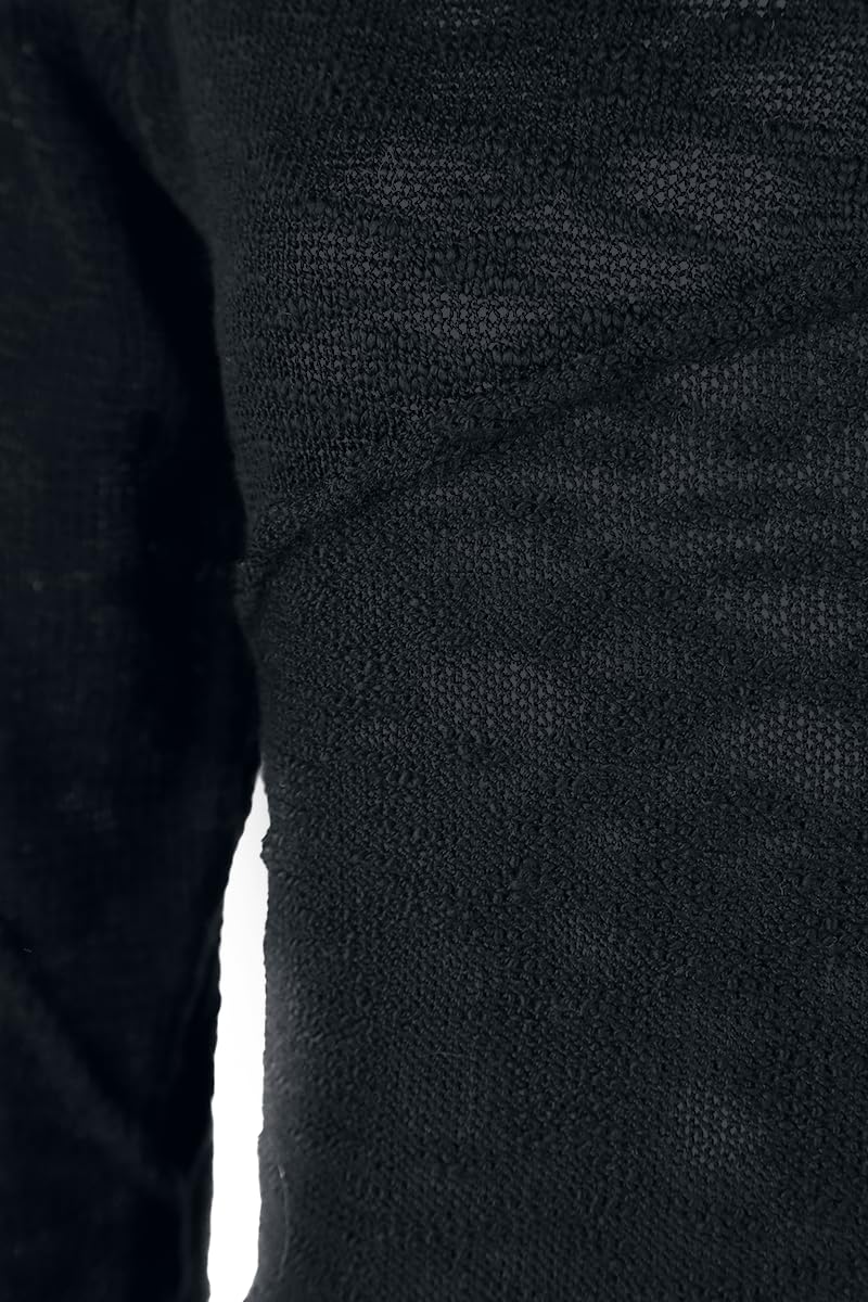 Gothicana by EMP Donna Pullover Nero in Maglia con Cappuccio