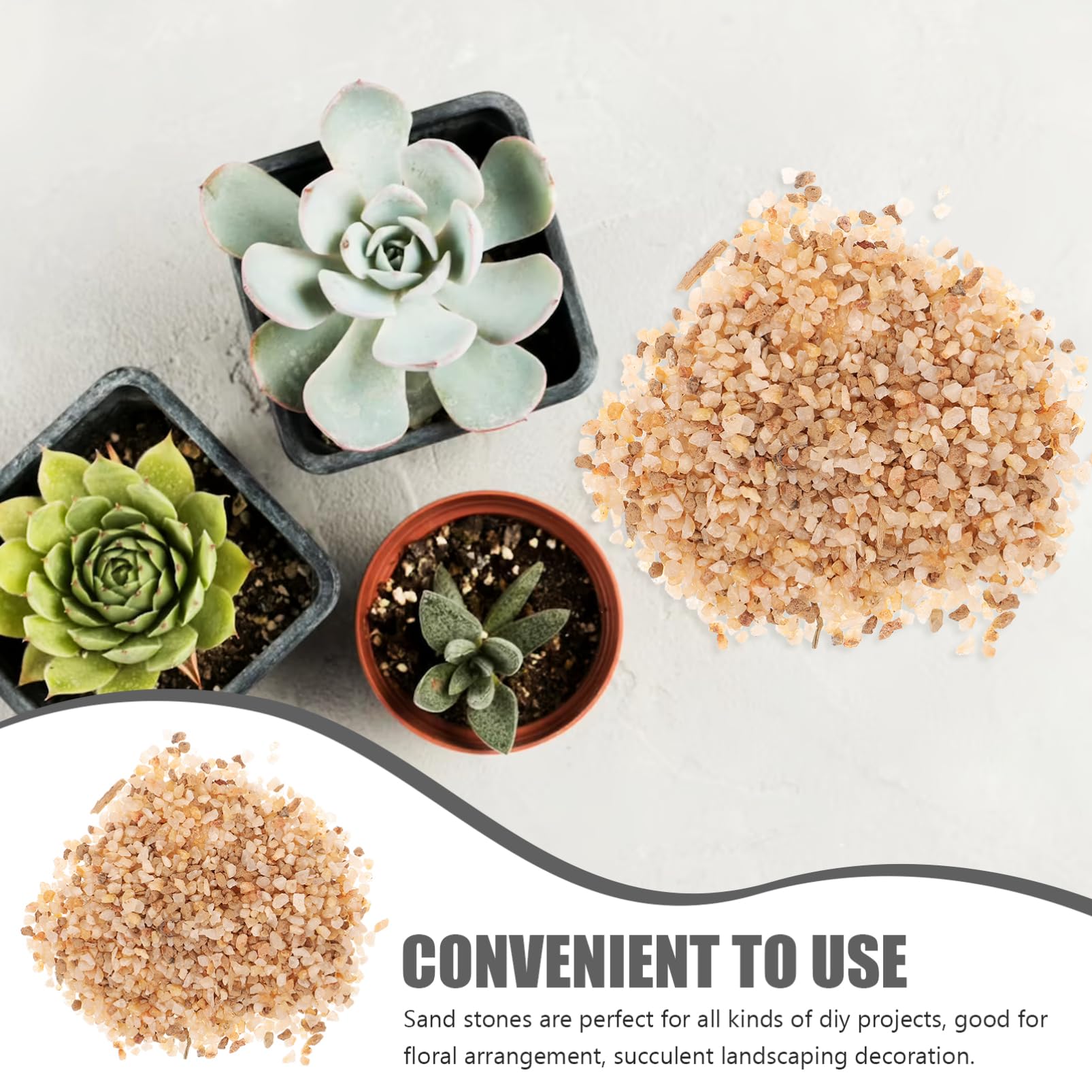 YARNOW Saco De Piedras Decorativas para Suculentas y Cactus Mezcla De Grava De para Jardinería Sustrato Natural para Plantas En Macetas