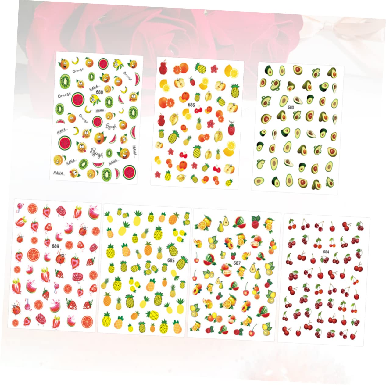 3 Set Adesivi Per Unghie Design Stickers Per Decorazioni Manicure Femminili Per Ragazze Stili multipli Facile Applicazione E Design Unico Per Occasione 12 Fogli*3