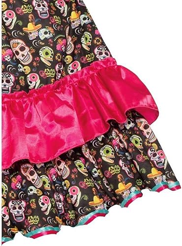 Miniatura 3 de Forum Novelties Disfraz de mujer española del Día de Muertos NegroRosado Estándar