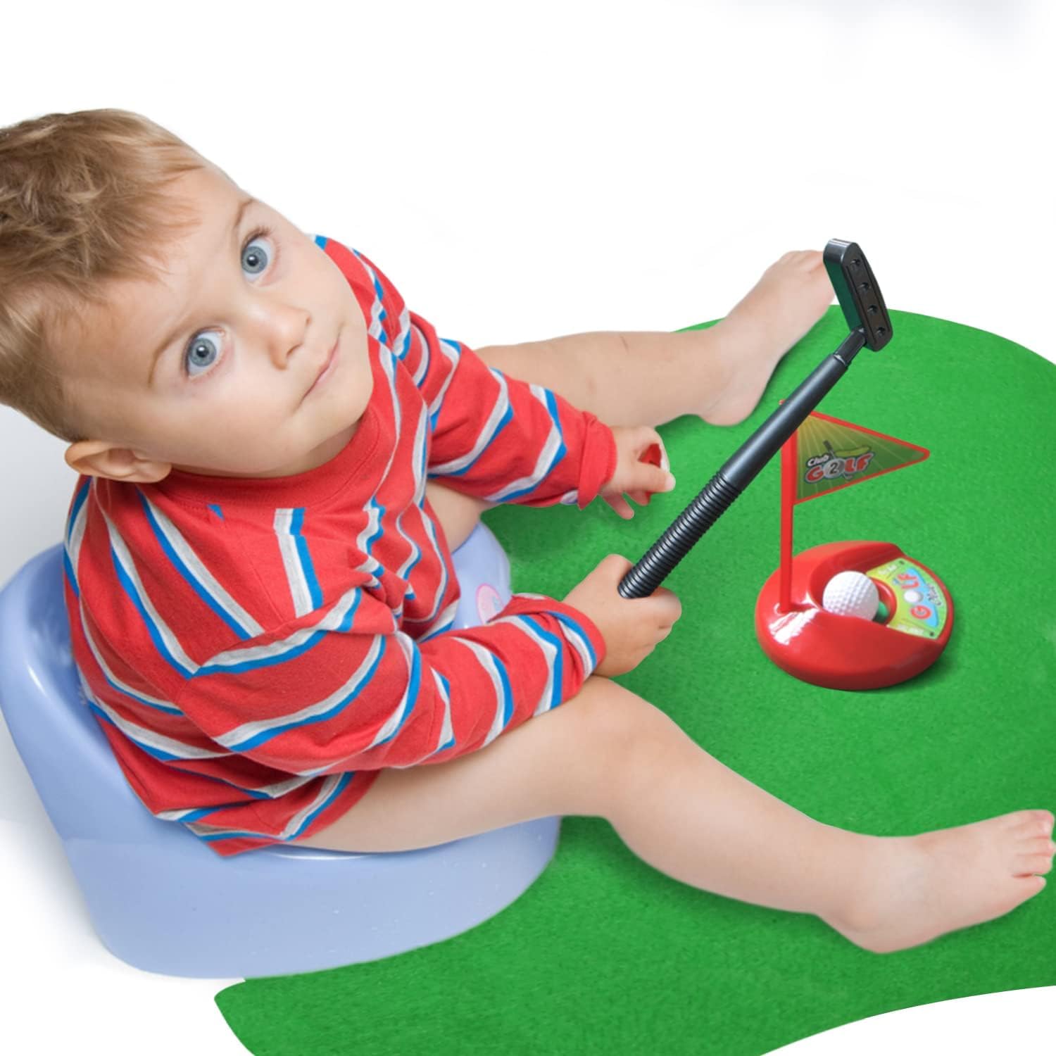 Jeu de golf pour toilettes - Mini golf dans n'importe quelle salle de bain - Fête des pères, éléphant blanc, Noël, Saint-Valentin