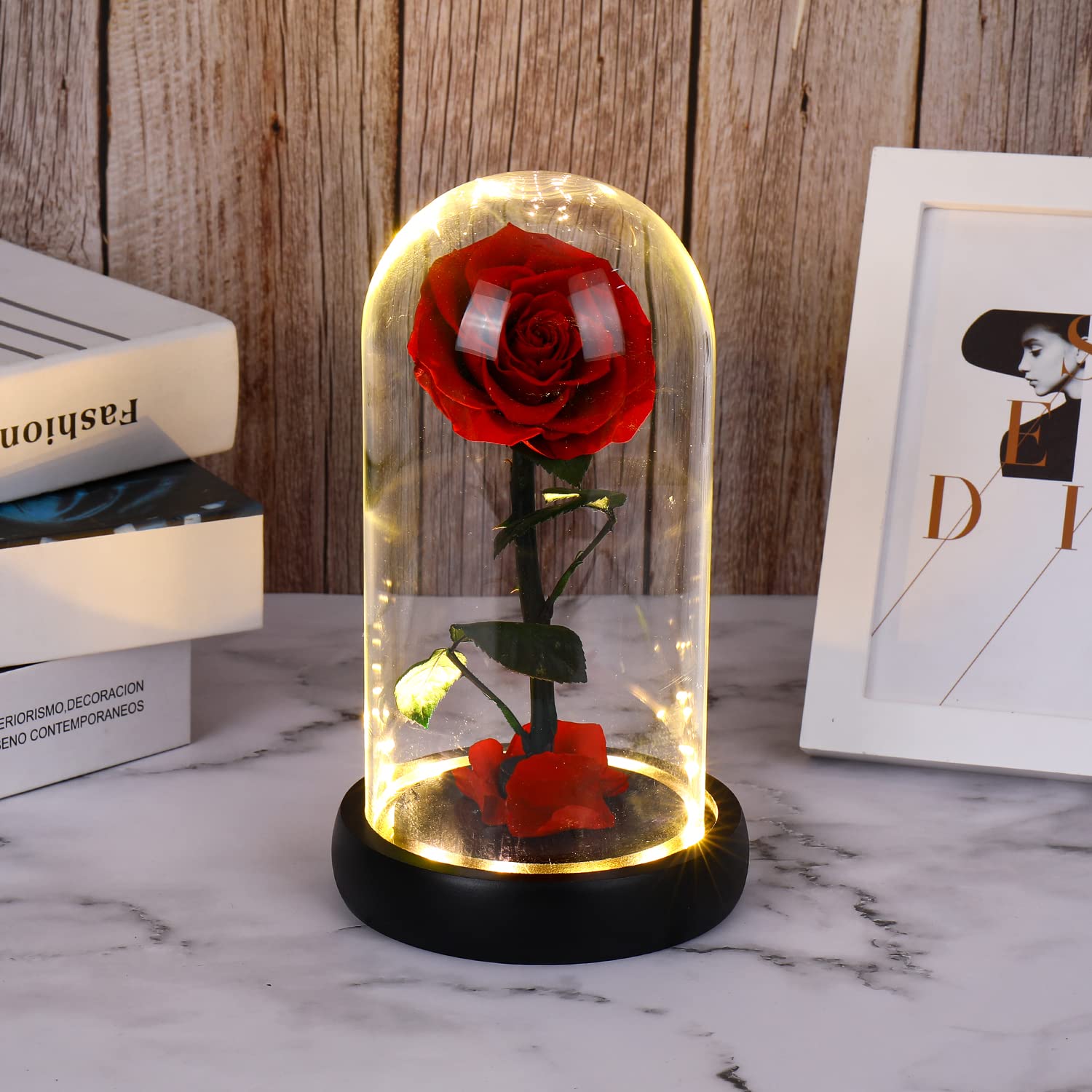 【箱付き】美女と野獣 バラ ガラスドーム Arribas Brothers アリバスブラザーズ Disney Arribas 美女と野獣 魔法のバラ