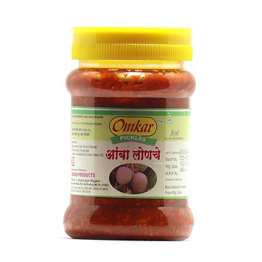 Omkar Products Mango Pickle (500 gm (Pack of 2))