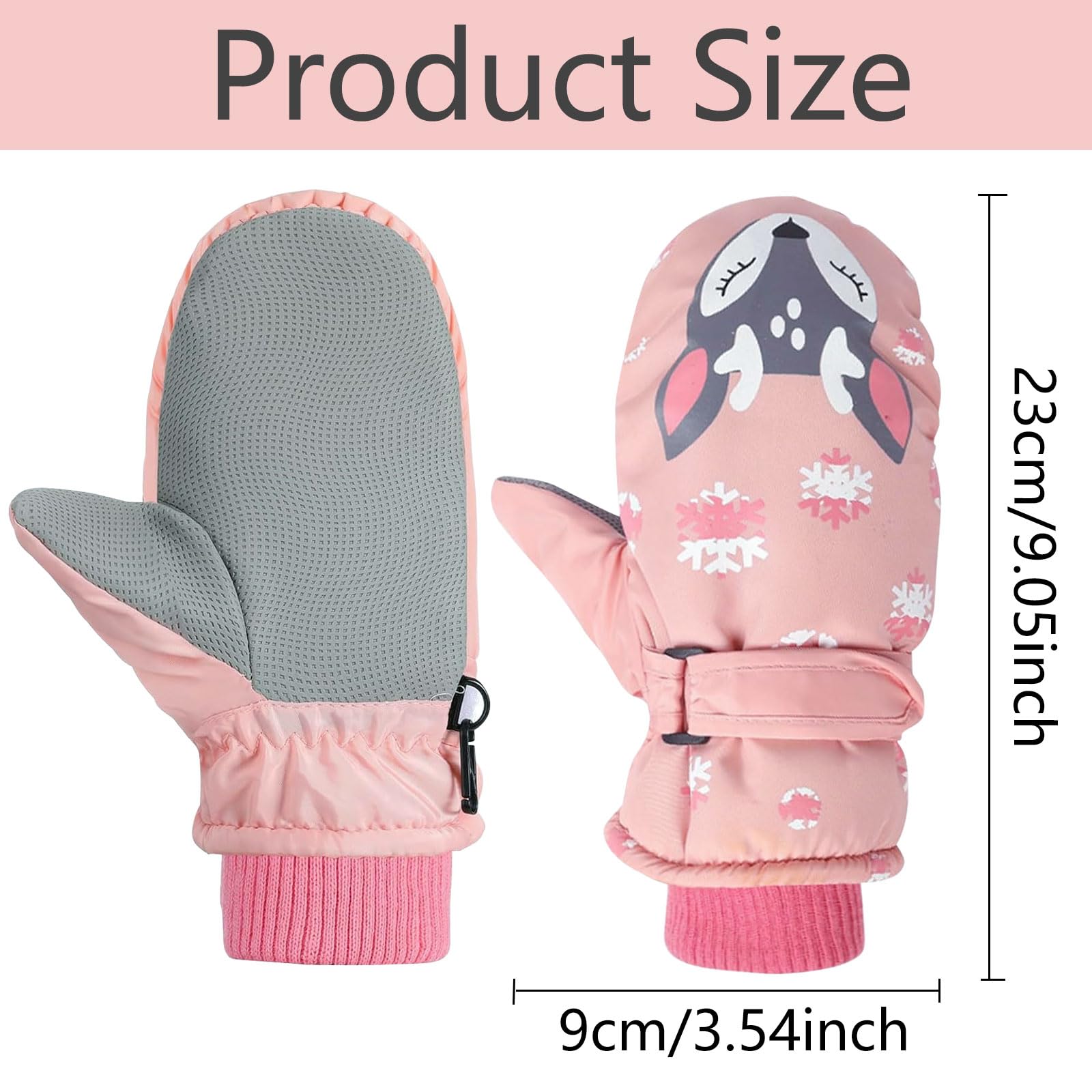 Handschuhe Kinder, Skihandschuhe Kinder, Kinder Handschuhe, Handschuhe Mädchen, Softshell Handschuhe Kinder, Handschuhe Kinder Wasserdicht Warme Winterhandschuhe für 5 6 7 8 9 10 Jahre Mädchen Kinder Fashion