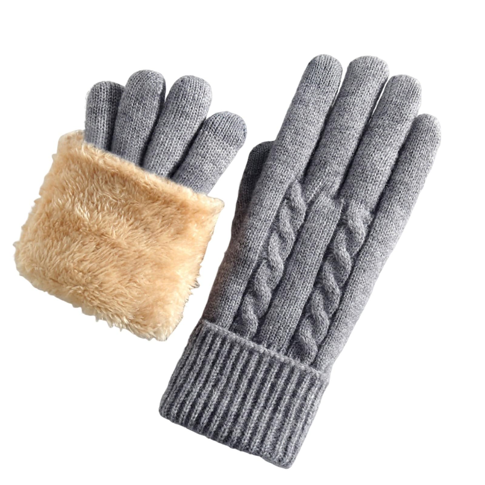 Women's Winter Touch Screen Texting Phone Windproof Gloves Fleece Lined Thick Warm Gloves Cold Weather Clothes