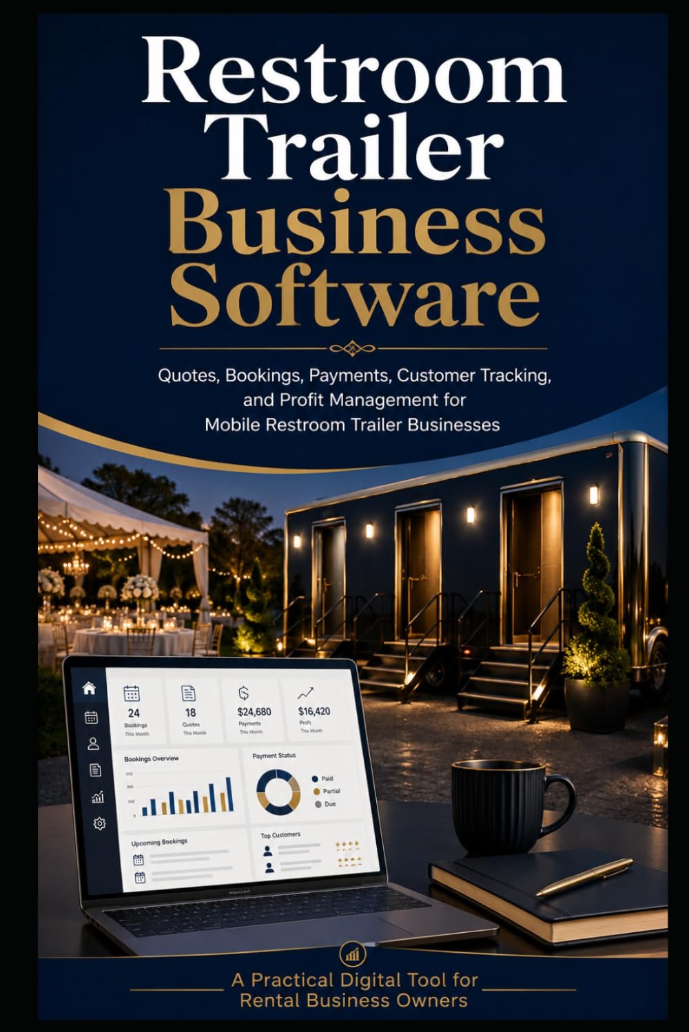 Restroom Trailer Business Software Templates: Simple Business Templates to Help Restroom Trailer Owners Quote Jobs, Book Rentals, Track Payments, and Stay Organized