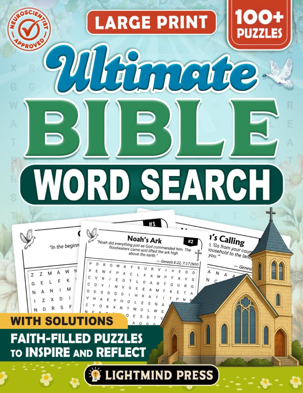 Ultimate Bible Word Search: Inspiring Bible Puzzles to Boost Your Faith and Focus – Large Print Activities for Adults and Seniors