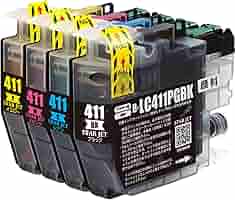 BROTHER LC411-4PK インクカートリッジ １２本 Amazon.co.jp: LC411 LC411-4PK ブラザー 用 インク LC411 4色