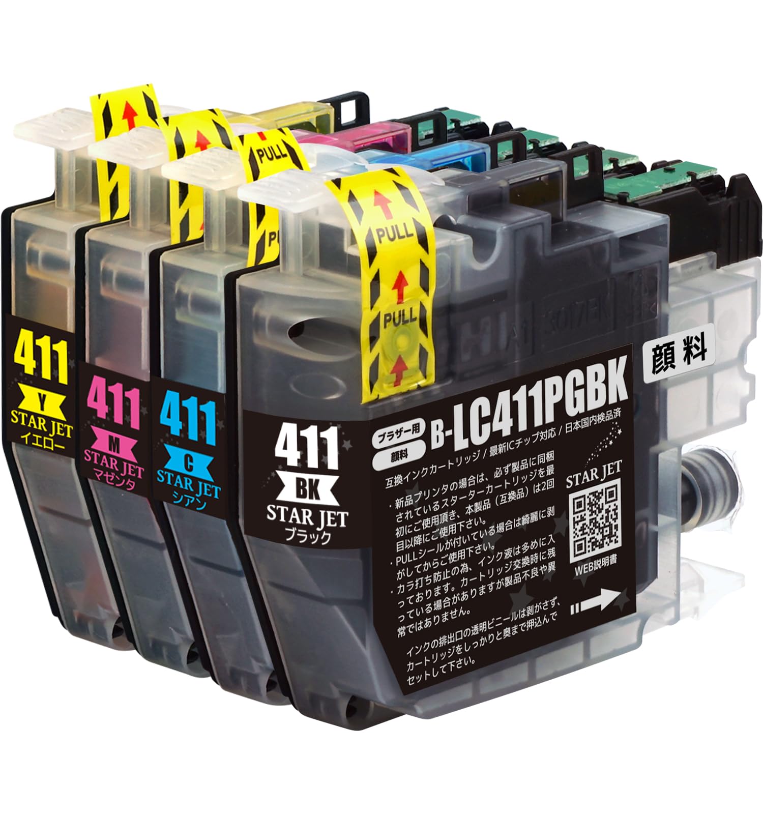 BROTHER LC411-4PK インクカートリッジ １２本 Amazon.co.jp: 【ブラザー純正】 ブラザー工業(Brother