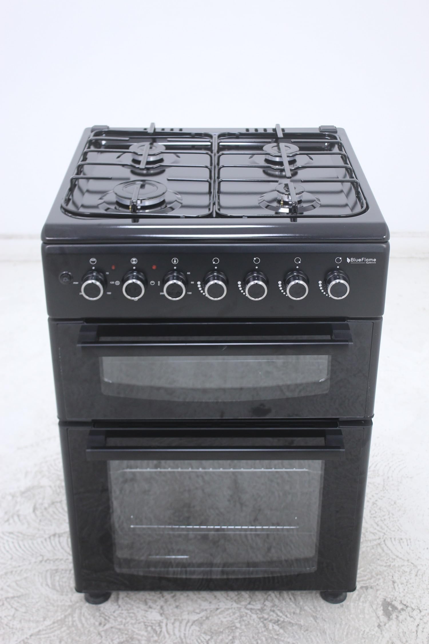 BlueFlame DG6403XBZB 60 cm Freestanding Dual Fuel Cooker With Double Cavity Oven - Black - 5