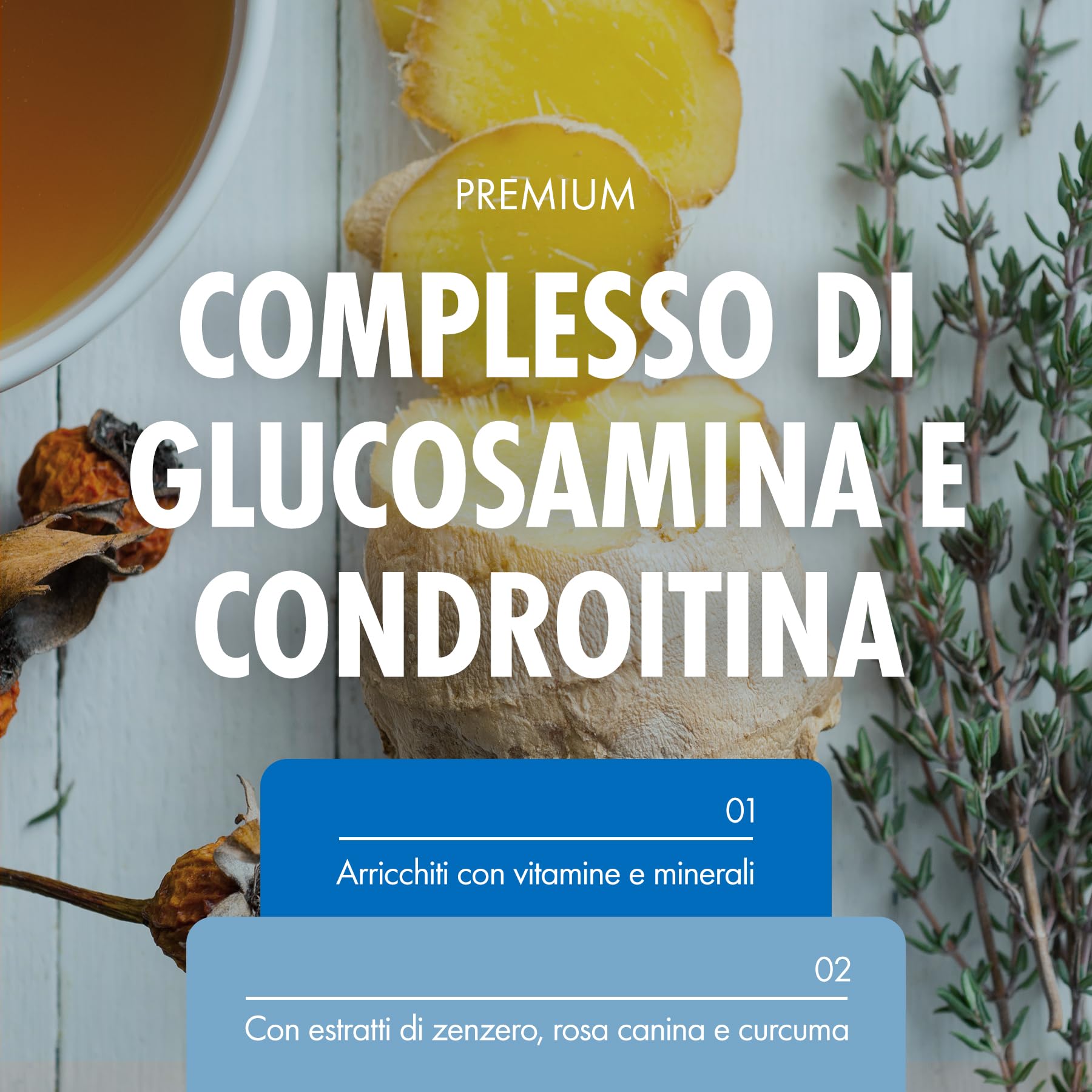 Incite Nutrition Complesso ad alta resistenza con glucosamina e condroitina con MSM, vitamina C, zenzero, rosa canina - Integratori per la cura delle articolazioni, 120 pezzi (confezione da 1)