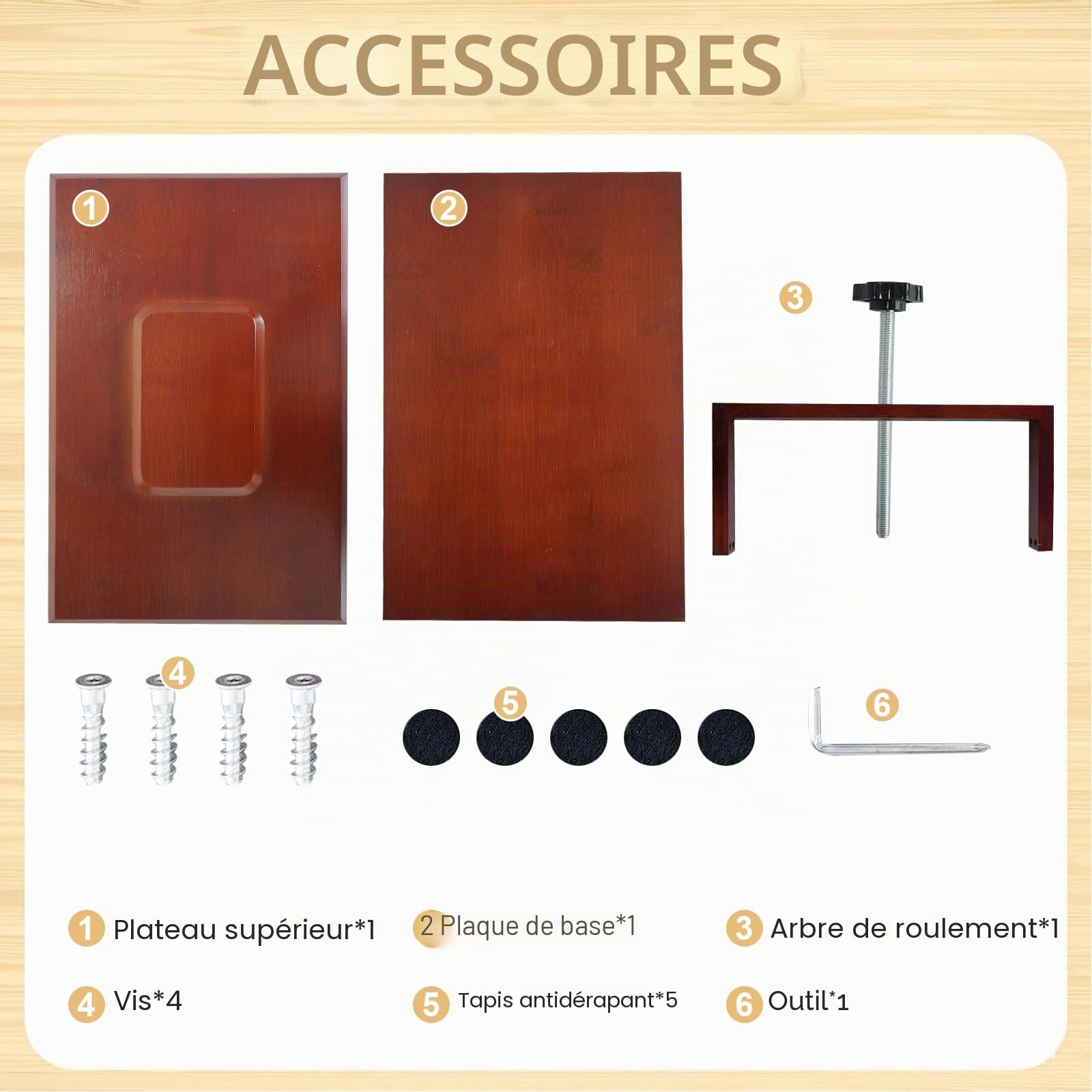 Whemyreat Presse à livres en bois et bambou, presse à papier, presse à fleurs, multifonction, manuelle, solide, pour les besoins de reliure, impression uniforme, reliure de livres DIY au bureau (petit