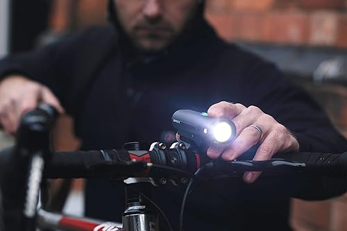 Miniatura 3 de Kryptonite Alley F-800 - Luz LED brillante para bicicleta, faro delantero de bicicleta recargable por USB, 800 lúmenes, 6 modos de luz, tiempo de