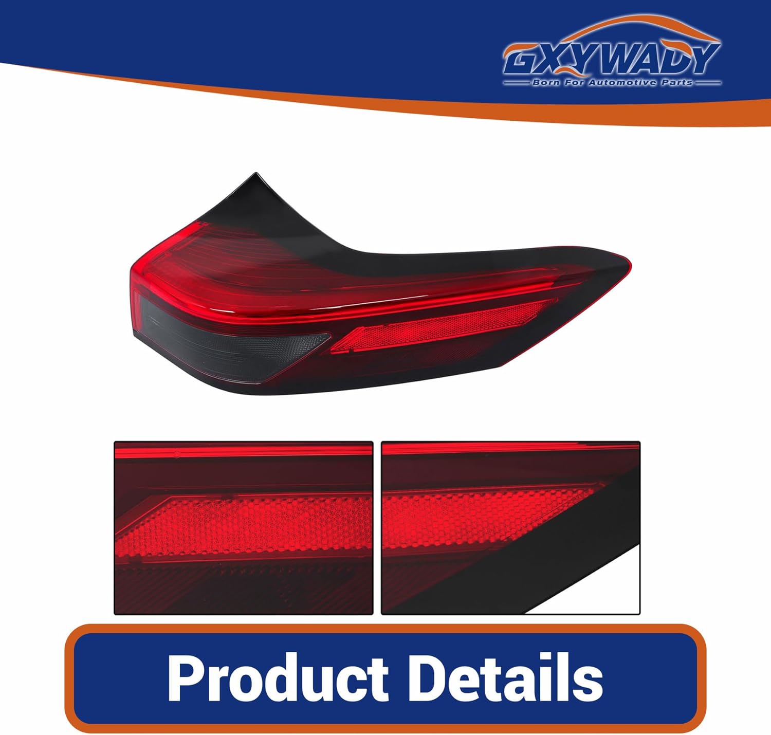 GXYWADY Right Outer Side Tail Light Replacement for Rogue 2021 2022 2023 Passenger Outer Side Tail Lamp Assembly Replacement for 26550-6RR0A
